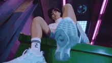 Kim Taehyung Bangtan Boys Kick GIF