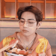 Kim Taehyung Eating GIF
