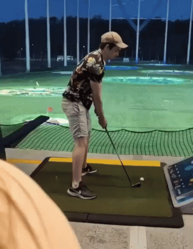 Kim Taehyung Swing And A Miss GIF