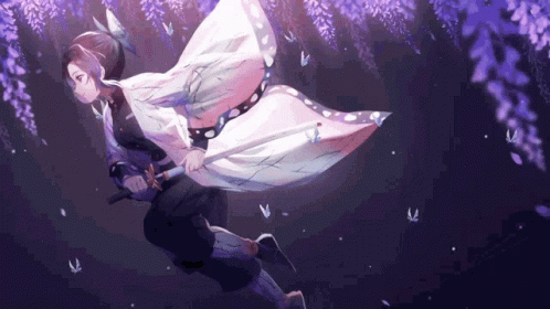 Kimetsu No Yaiba Anime Soaring Shinobu GIF