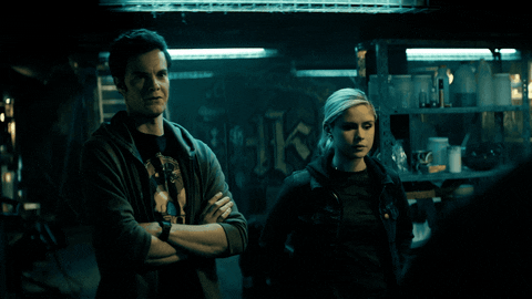 Kimiko Walks In Between Friends GIF