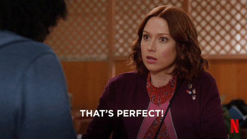 Kimmy Schmidt Good Thinking Thats Perfect GIF