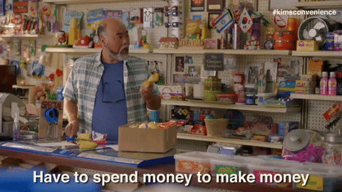 Kims Convenience Spend Money To Make Money GIF
