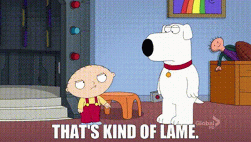 Kind Of Lame Brian Dog Family Guy GIF