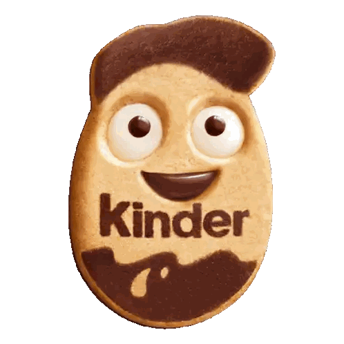 Kinder Cookie With Face and Beard