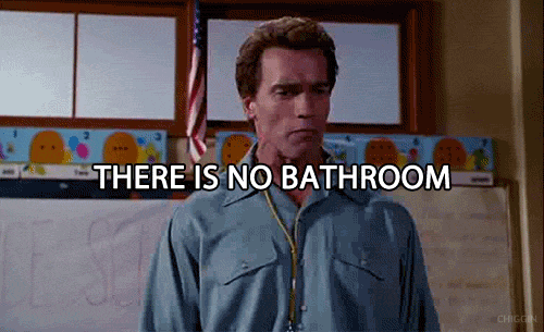 Kindergarten Cop Detective John Kimble No Bathroom GIF