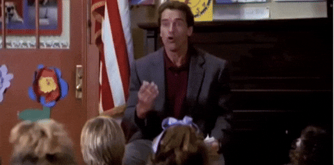 Kindergarten Cop Detective John Kimble Speaking In Front GIF