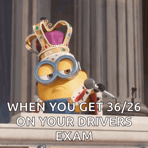 King Bob Mic Drop Drivers Exam GIF