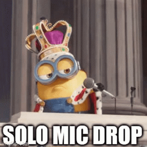 King Bob Solo Mic Drop GIF