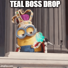 King Bob Teal Boss Drop GIF