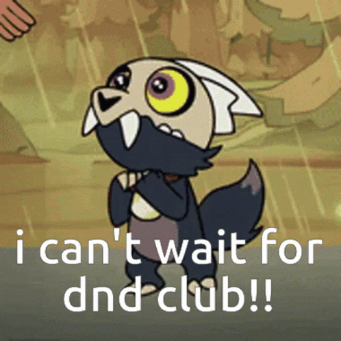 King from The Owl House Can't Wait for DnD Club