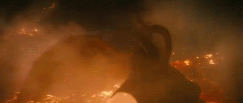 King Ghidorah Roaring GIF