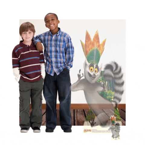 King Julien Cardboard Cutout GIF