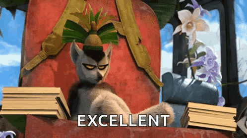 King Julien Excellent Unpredictable Behavior GIF