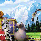 King Julien Madagascar Animals Singing Dancing GIF