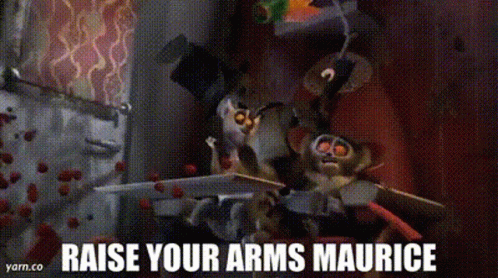 King Julien Raise Your Arms Maurice GIF