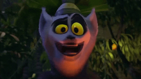 King Julien Say What Smiling GIF