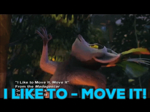King Julien Singing Dancing Move It GIF