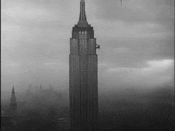 King Kong Climbing Up The Empire State Building GIF