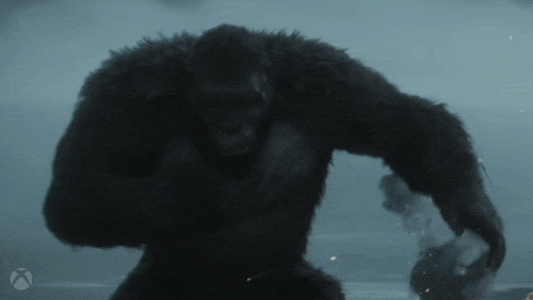King Kong Pumping Chest Xbox Game GIF