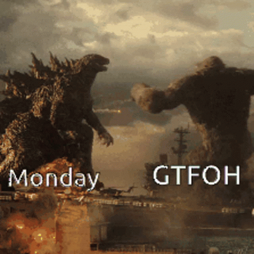 King Kong Punch Godzilla Meme GIF