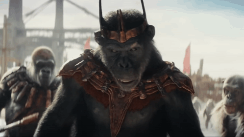 King Of Apes Attacks Caesar GIF