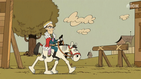King Riding White Horse