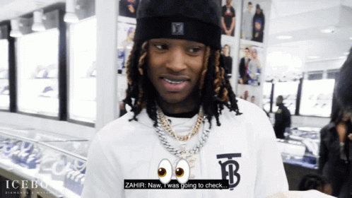 King Von Looks Sideways GIF