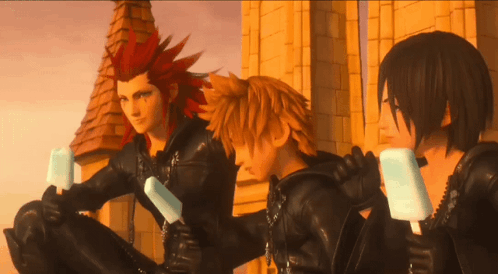 Kingdom Hearts Eating Ice Cream GIF