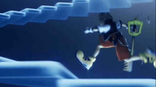 Kingdom Hearts Sora Running GIF