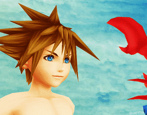 Kingdom Hearts Sora Talking To Lobster GIF