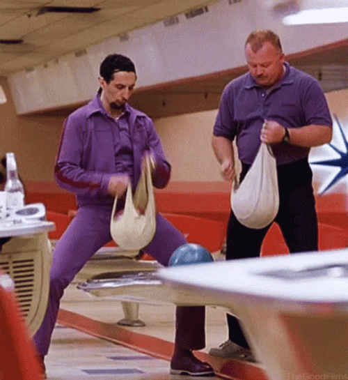 Kingpin Cleaning Bowling Balls GIF