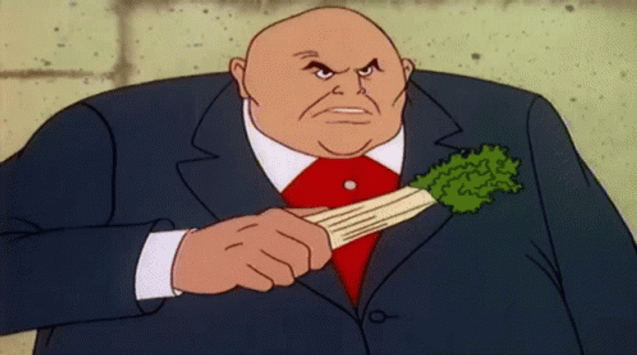 Kingpin Eating Vegetable GIF