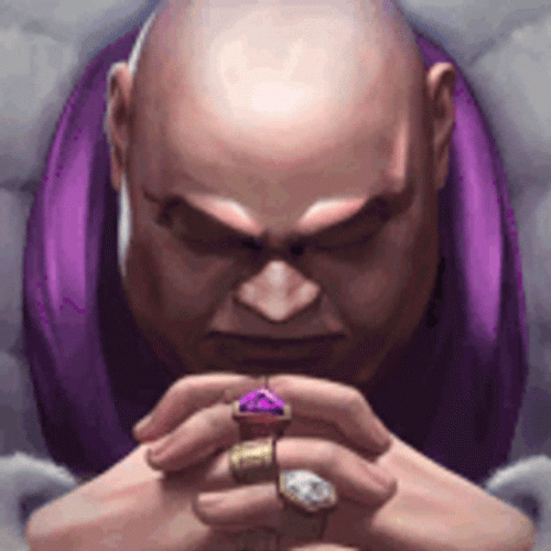 Kingpin Grinning With Sparkling Rings GIF