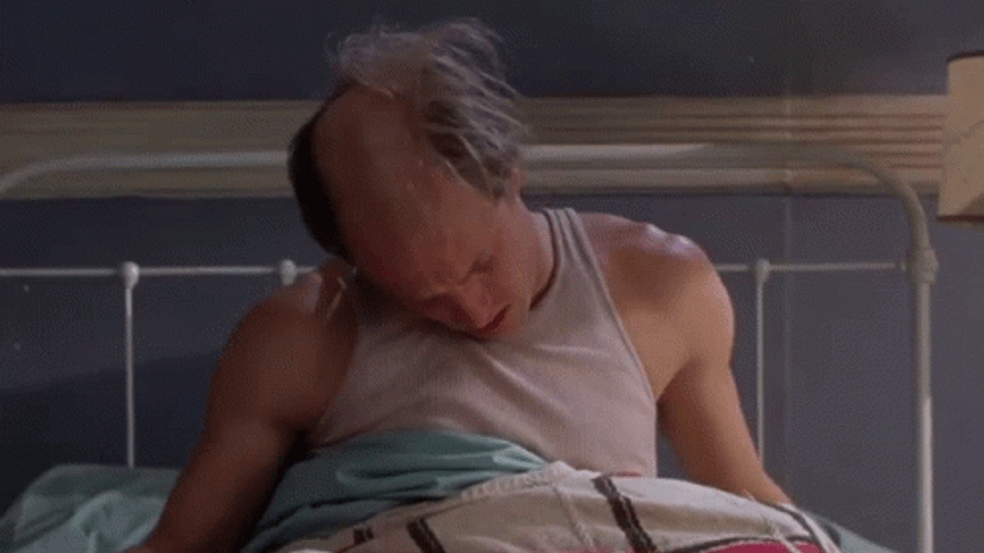 Kingpin Woody Harrelson Waking Up GIF