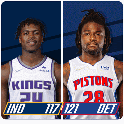 Kings And Pistons Basketball Players GIF