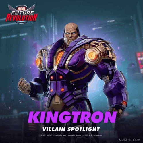 Kingtron Is The Villain Spotlight Of The Marvel Future Revolution Game GIF