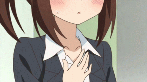 Kiniro Mosaic Akari Kuzehashi Heart Pumping GIF