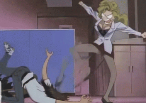 Kintaro Golden Boy Curb Stomp GIF