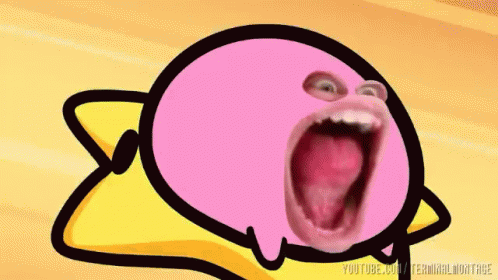 Kirbo Frantic Reaction Face Swap GIF
