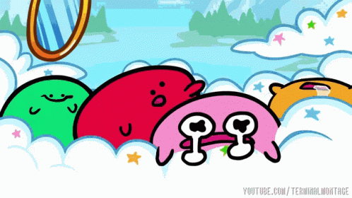 Kirbo Pink Puffball Kirby's Dreamland GIF