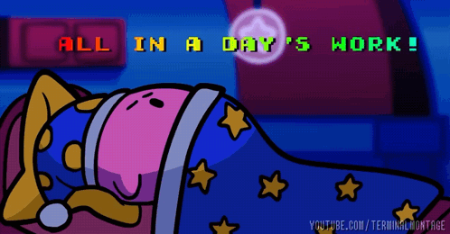 Kirbo Sound Asleep Kirby Series GIF