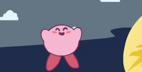 Kirby Cute Bounce Video Game GIF
