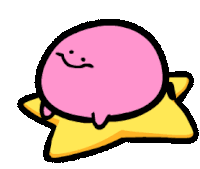 Kirby Funny Sticker GIF