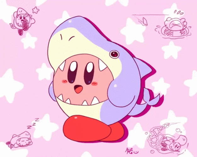 I made a wallpaper combining screenshots from Amazing Mirror  rKirby
