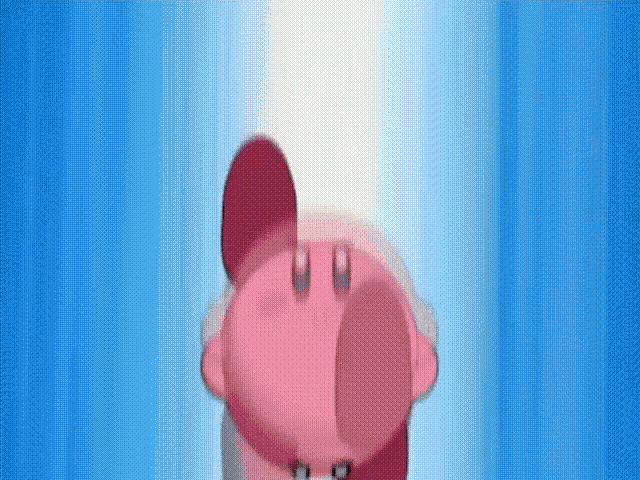 Kirby Magical Umbrella GIF