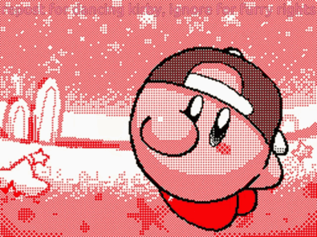 Kirby Spinning Around GIF