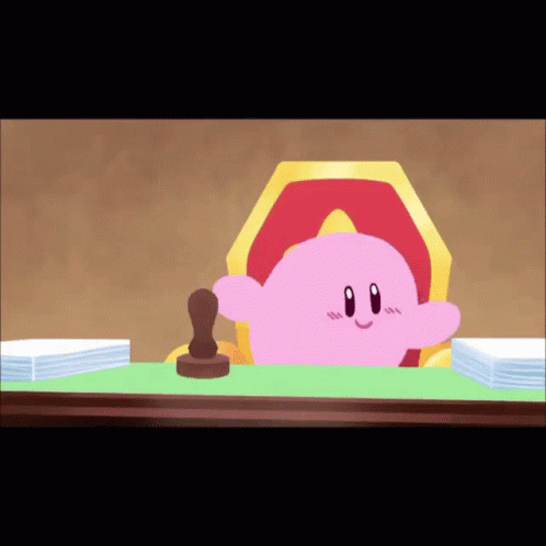 Kirby Stamp Meme GIF