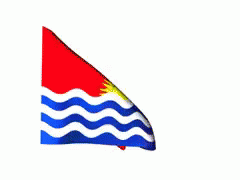 Kiribati National Flag Waving GIF