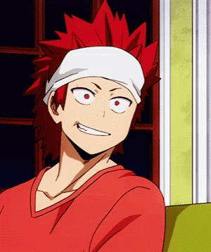 Kirishima Wearing White Head Band GIF